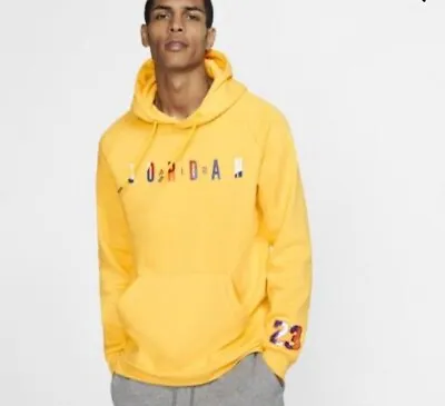 Authentic Nike Jordan Fleece Pullover Hoodie Sport DNA XXXL 3XL Goldenrod Yellow • $134.95