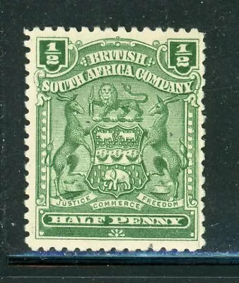 RHODESIA 59 SG75a MH 1904 1/2p Grn Coat Of Arms CV$8 • $5.12