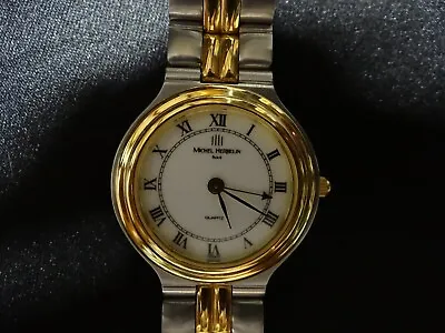 Men's Watch Michel Herbelin Gold / Stainless French Swiss 7 Jewel • $258.97