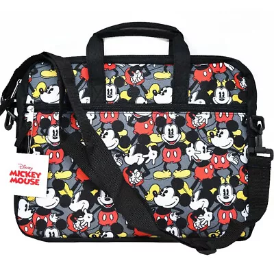 Mickey Mouse All Over Print Small Laptop And Tablet Bag Case With Shoulder Strap • $21.99