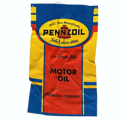 Pennzoil Vintage Flag (3x5 Ft) Banner • $14.99