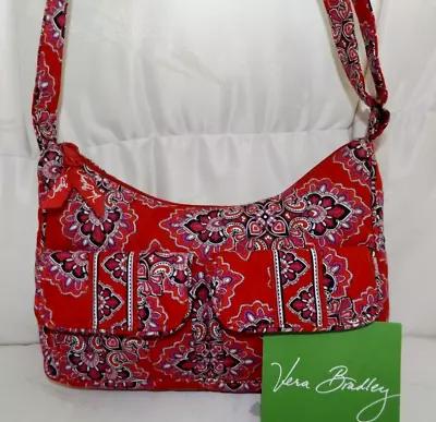 VERA BRADLEY Libby Crossbody Small Purse - Frankly Scarlet Red - Very Nice Bag • $29.95