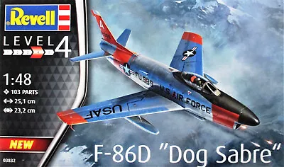 REVELL 03832. USAF F-86D Dog Sabre. 1/48 Scale Plastic Kit • £27.50