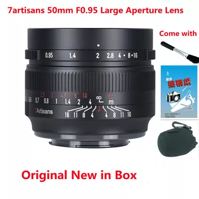 7artisans 50mm F0.95 Manual Focus APS-C Portrait Lens For CRF RF Mount R5 R6 Rp • $162