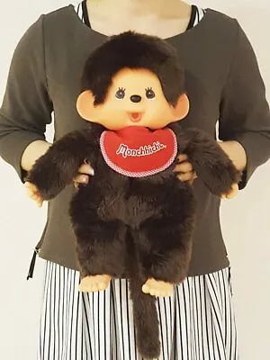 Monchhichi Premium Standard Plush Doll L Brown Girl Japan • $75.70