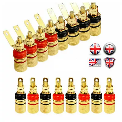 £5.99 • Buy Speaker Terminal Binding Post Fr 4mm Banana Plug Socket Connector Sockets Jack