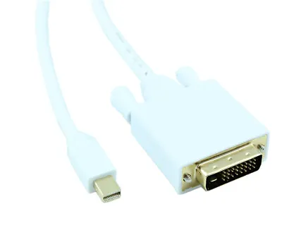 6ft Mini DisplayPort Cable To DVI 32AWG Gold Plated  White • $13.47