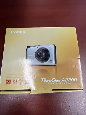 Canon PowerShot A2200 14.1MP Digital Camera - Silver • $49.35