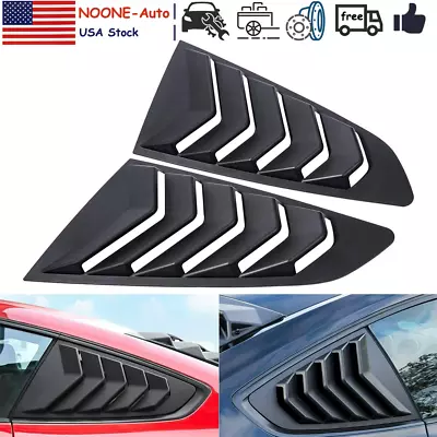 2pcs Quarter Side Window Louver Scoop Cover Vent Fits For Ford Mustang 2015-2020 • $35.59