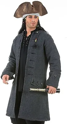 Jack Sparrow Pirate Renaissance Medieval Mens Costume Coat • $149.95