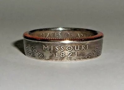  Sealed  MISSOURI  US STATE QUARTER Handcrafted Coin Ring Or Pendant Size 4-14 • $14.99