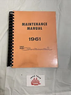 1961 Lincoln Continental Maintenance Manual #41 • $20