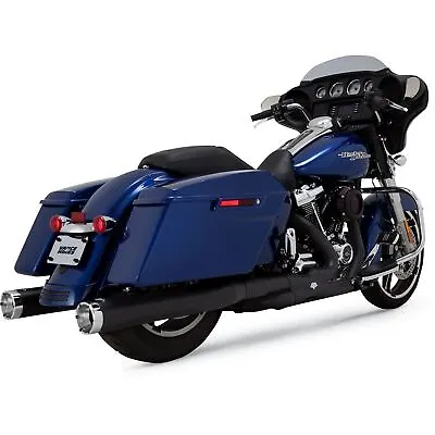 Vance And Hines Monster Round Muffler - Black - FL 46780 • $799.99