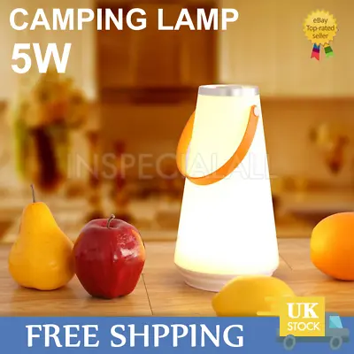 Camping Light LED Tent Lantern Lamp Outdoor Portable USB Rechargeable Night Lamp • £7.49