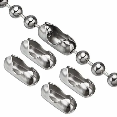 Stainless Steel Metal Ball Chain Connector Clasp - 3mm - Choose Quantity • £4.69