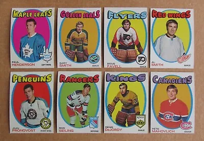 1971-72 Topps Hockey Card Singles Complete Your Set Pick Choose Updated 4/16 • $3.95