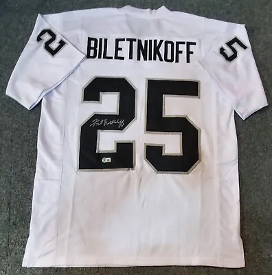$125 • Buy Oakland Raiders Fred Biletnikoff Autographed Signed Jersey Beckett Holo