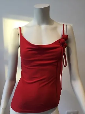 £15 • Buy New Without Tag Brand Bay Red Strappy Rose Top Size 10
