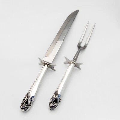 $284.75 • Buy Spring Glory Large 2 Piece Roast Carving Set International Sterling