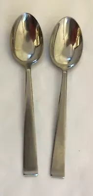 TWO 7-1/8  Soup Spoons - CORA Stainless - Sola Holland For Evans International • $12.95