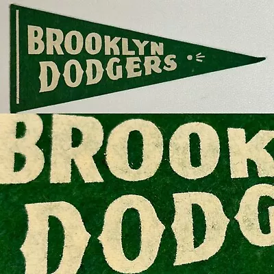 1950’s Brooklyn Dodgers New York  Vintage MINI Pennant MLB Baseball 2.5x6 • $29.95