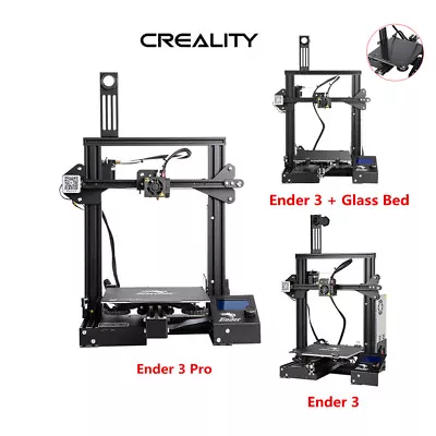 $109.99 • Buy AU Creality Ender 3/Ender 3 Pro 3D Printer 220X220X250mm DC 24V 1.75mm PLA Lot 