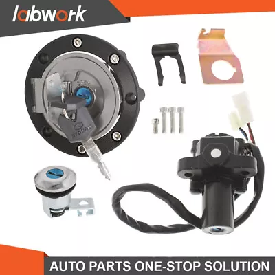 Labwork Ignition Switch Lock Set Gas Cap Key For Yamaha YZF R1 04-15 R6 06-15 • $27.50