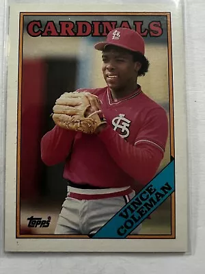 1988 Topps #260 Vince Coleman - St. Louis Cardinals • $0.99