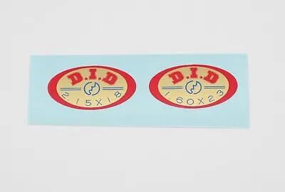 D.i.d Did 18  & 23  Wheel Rim Stickers Decals- Honda Xl Cr 1970-80's Restoration • £6.48