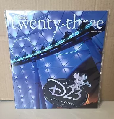 Disney D23 Twenty Three Magazine Tron Lightcycle+gold Member Magnet Spring 2023 • $14.95