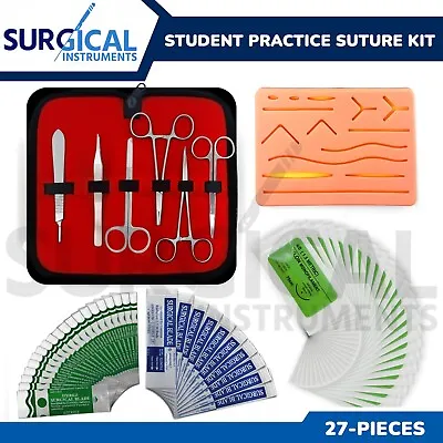27 Piece Practice Suture Kit Set For Medical And Veterinary Student Training • $21.10