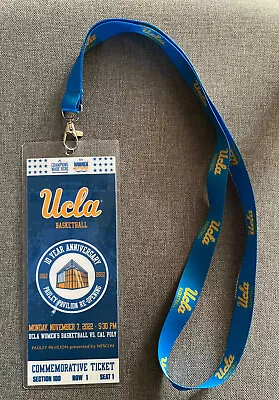 UCLA Basketball Lanyard With Commemorative Doubleheader Ticket. 11/7/22 • $10