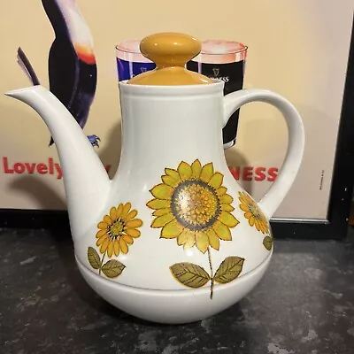 Alfred Meakin Vintage Teapot Sunflower 1970 Rare Retro Tea Pot • £39.99