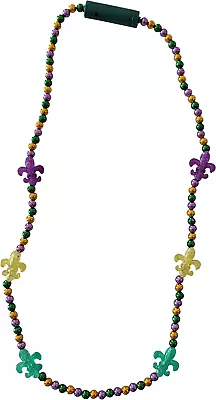 Light Up LED Mardi Gras Beads Necklace • $24.66