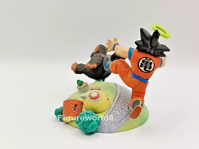 Rare Goku & Bubbles Planet King Kai Dragon Ball Mega House Akira Toriyama Figure • $49.88