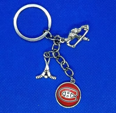 Montreal Canadiens Custom Three Charm NHL Hockey Keychain • $5