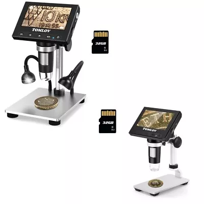 TOMLOV Coin Microscope 4.3  Digital Microscope 1000X 32GB Soldering Microscope • $69