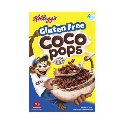 Kelloggs Coco Pops Gluten Free Breakfast Cereal 390g • $17.50