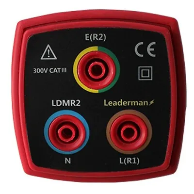 Leaderman LDMR2 R1 R2 Ring Mains Socket Testing Adaptor For Metrel Testers • £18