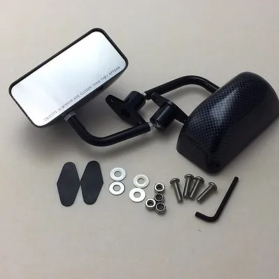 F3 Racing Side Mirrors BLACK CARBON SHEET DIPPING Fits CORVETTE C5 CAMARO FOCUS • $75