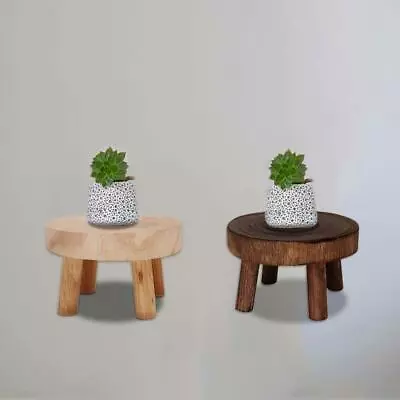 £6.67 • Buy Wooden Plant Stand Flower Pot Base Holder Stool Indoor/Outdoor Garden 3 Sizes