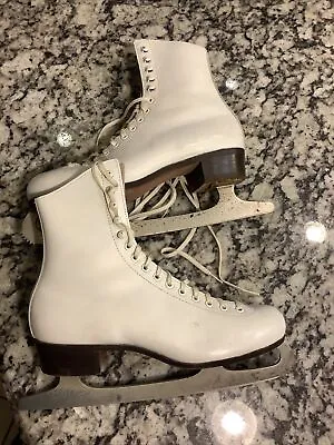 Vintage Riedell Model 320 Figure Skating Ice Skates Girls Womens Ladies Size 7 • $45