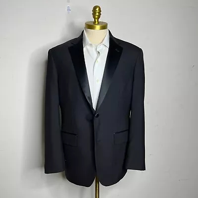 Pronto Uomo Tuxedo Blazer Mens Black Wool 42R • $57.99