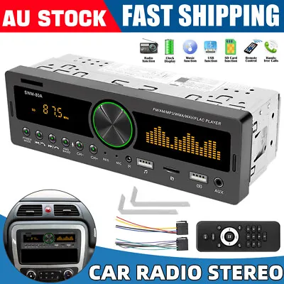Car Radio Stereo Single 1 Din Bluetooth FM/AM MP3 Player Remote Control Auto AU • $31.45
