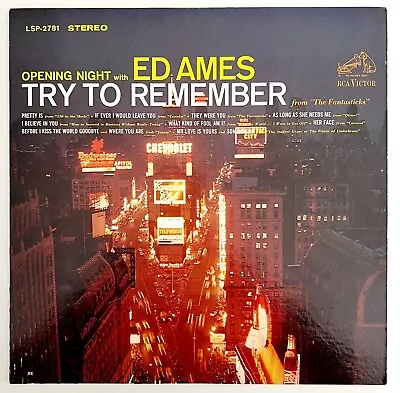 Ed Ames Try To Remember Live Vinyl Record 1964 33 12  Opening Night #2 VRG2 • $10