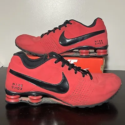 Nike Shox Red Men’s Size 13 Deliver Low Sport Red Black 317547-611 RARE • $119.99