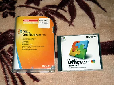 Microsoft Office Small Business 2007 Upgrade With Inserts Book And 2000 CD • $40