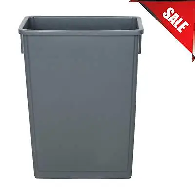$56.49 • Buy 23 Gallon Heavy-Duty Gray Plastic Slim Commercial Restaurant Kitchen Trash Can