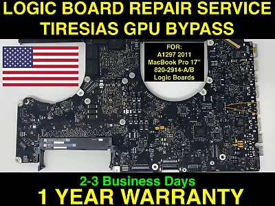 Repair Service For Macbook Pro 17 820-2914-a 820-2914-b Logic Board = Gpu Bypass • $169.99