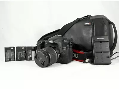 Canon EOS 60D DSLR Camera & 18-55mm Zoom Lens Kit  3 Bettary - VGC - SC: 15127 • £200